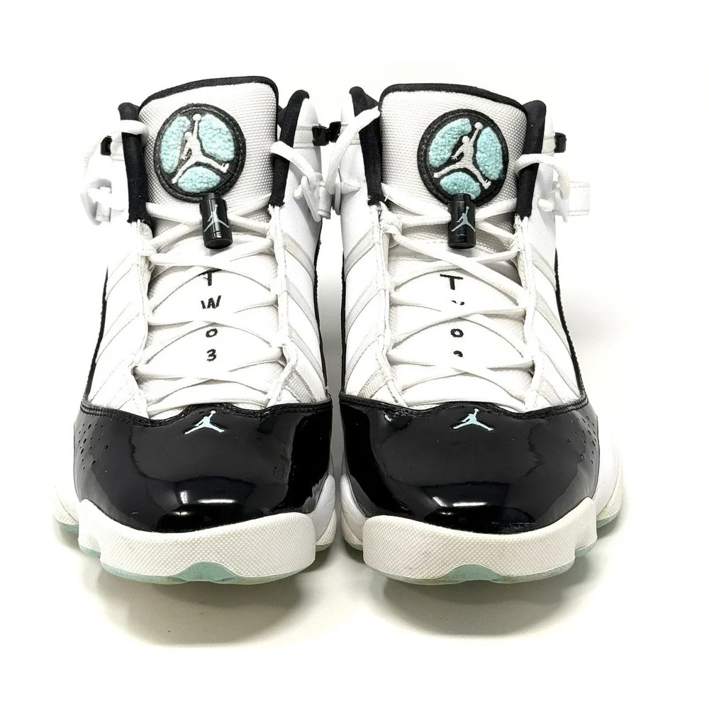 Nike Air Jordan 6 Ring White Black Aqua Men's 322992-115 Basketball Shoe Sz 10.5 - Picture 3 of 16